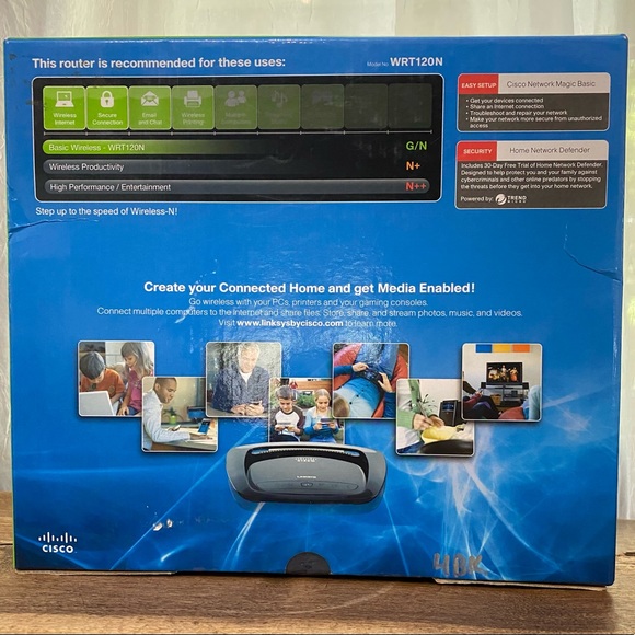 Linksys by Cisco wireless inn home router new in box - Picture 3 of 5